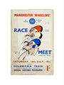 Programme for Manchester Wheelers' Race Meet at Fallowfield Track, 14 July 1951 art print extra large none Art Print - Science Museum Shop