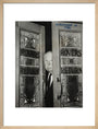 Alfred Hitchcock at the doors of Coronation Street's Rovers Return art print medium natural Art Print - Science Museum Shop