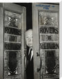 Alfred Hitchcock at the doors of Coronation Street's Rovers Return stretched canvas large none Art Print - Science Museum Shop