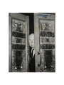 Alfred Hitchcock at the doors of Coronation Street's Rovers Return art print small none Art Print - Science Museum Shop