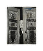 Alfred Hitchcock at the doors of Coronation Street's Rovers Return unstretched canvas small none Art Print - Science Museum Shop