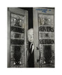 Alfred Hitchcock at the doors of Coronation Street's Rovers Return unstretched canvas medium none Art Print - Science Museum Shop