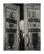 Alfred Hitchcock at the doors of Coronation Street's Rovers Return unstretched canvas extra large none Art Print - Science Museum Shop