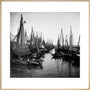 Small fishing boats moored in a harbour, c. 1910. art print extra large natural Art Print - Science Museum Shop