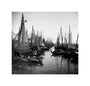 Small fishing boats moored in a harbour, c. 1910. unstretched canvas small none Art Print - Science Museum Shop