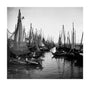 Small fishing boats moored in a harbour, c. 1910. unstretched canvas large none Art Print - Science Museum Shop