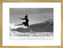 Woman ice-skater caught in mid-air, c 1920s. art print medium gold Art Print - Science Museum Shop