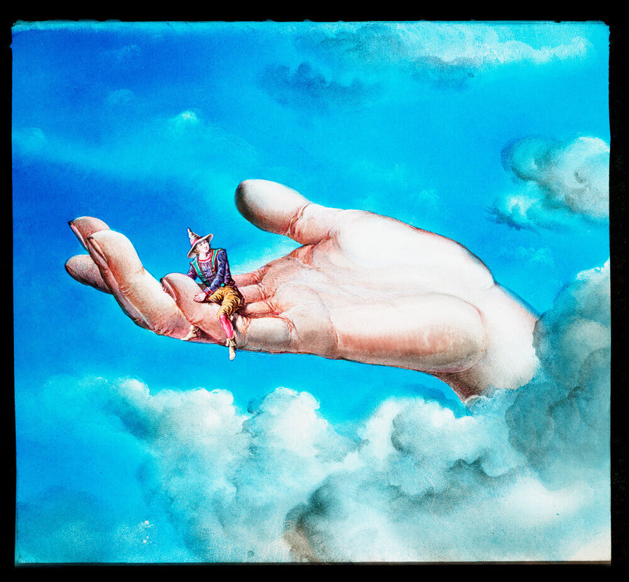 Royal Polytechnic Institution lantern slide, about 1860 Art Print - Science Museum Shop