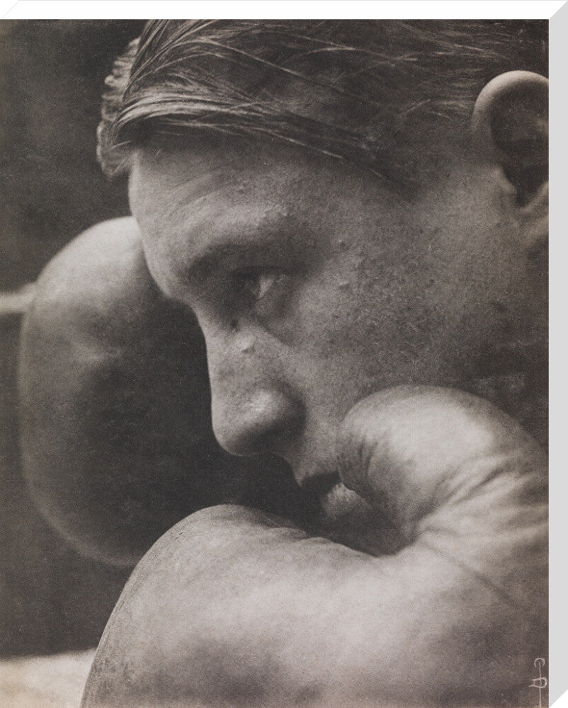 'Le Coup de Gong', A boxer stretched canvas extra large none Art Print - Science Museum Shop