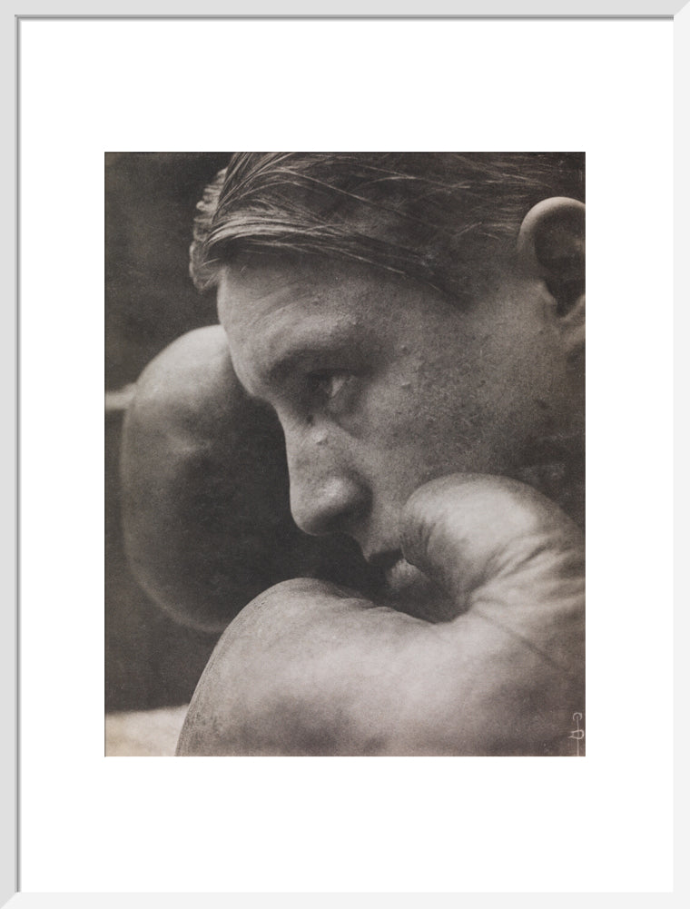 'Le Coup de Gong', A boxer art print large white Art Print - Science Museum Shop