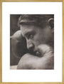 'Le Coup de Gong', A boxer art print extra large gold Art Print - Science Museum Shop