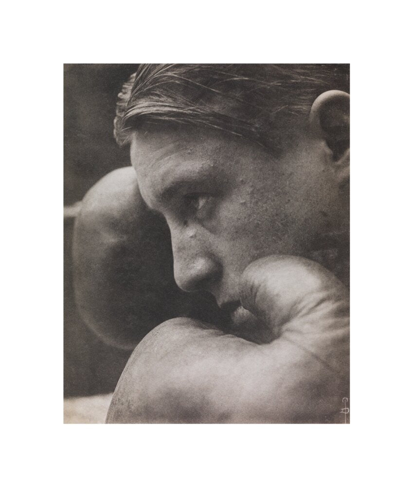 'Le Coup de Gong', A boxer unstretched canvas small none Art Print - Science Museum Shop