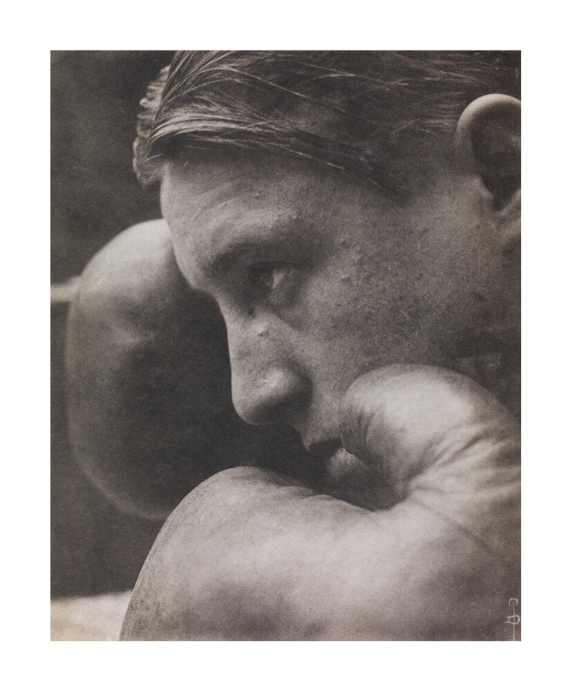'Le Coup de Gong', A boxer unstretched canvas large none Art Print - Science Museum Shop