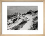 Horizon line of women walking over dunes, about 1930. art print extra small natural Art Print - Science Museum Shop
