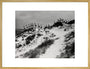 Horizon line of women walking over dunes, about 1930. art print extra large gold Art Print - Science Museum Shop