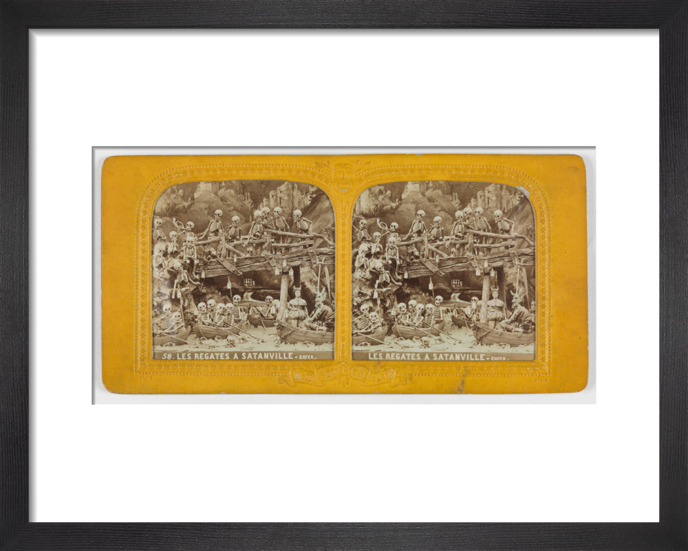 Diablerie stereo art print extra small black Art Print - Science Museum Shop