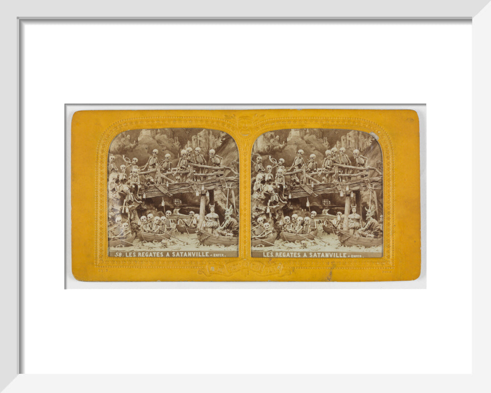 Diablerie stereo art print extra small white Art Print - Science Museum Shop