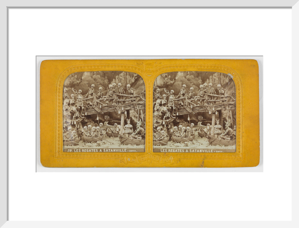 Diablerie stereo art print medium white Art Print - Science Museum Shop