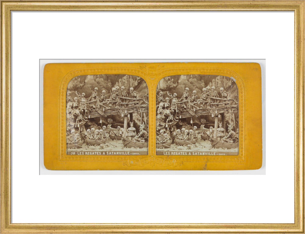 Diablerie stereo art print medium gold Art Print - Science Museum Shop