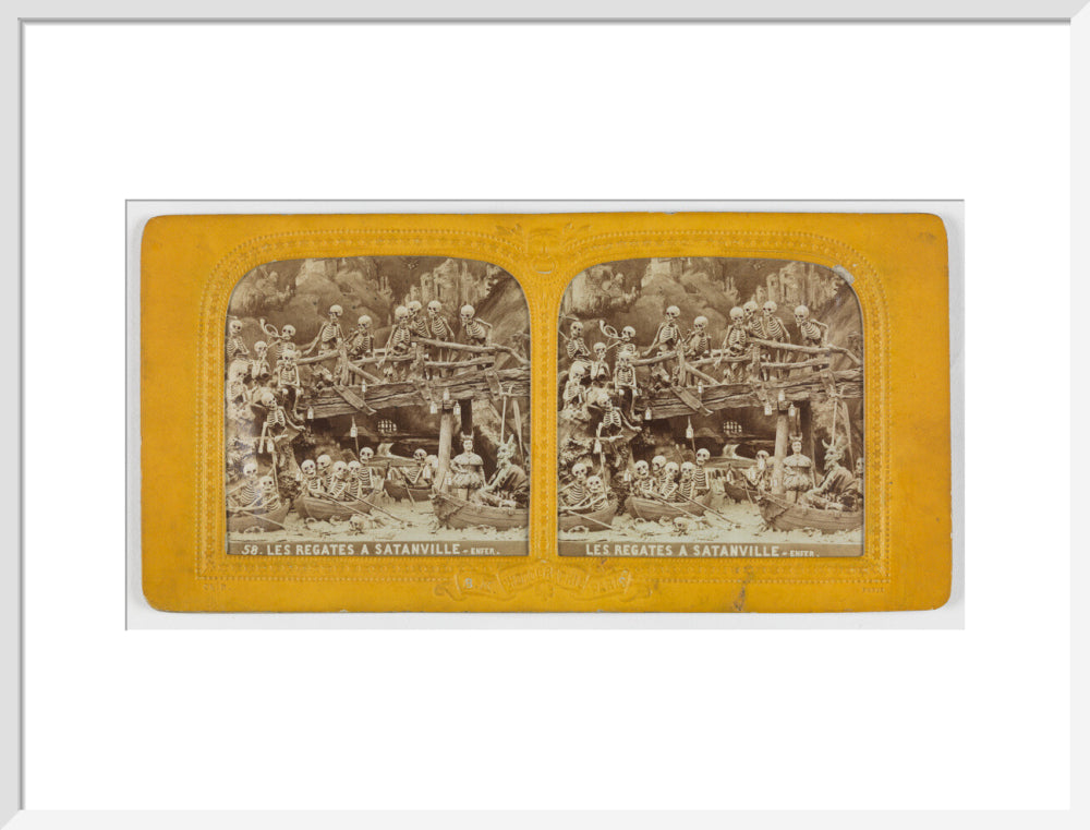 Diablerie stereo art print large white Art Print - Science Museum Shop