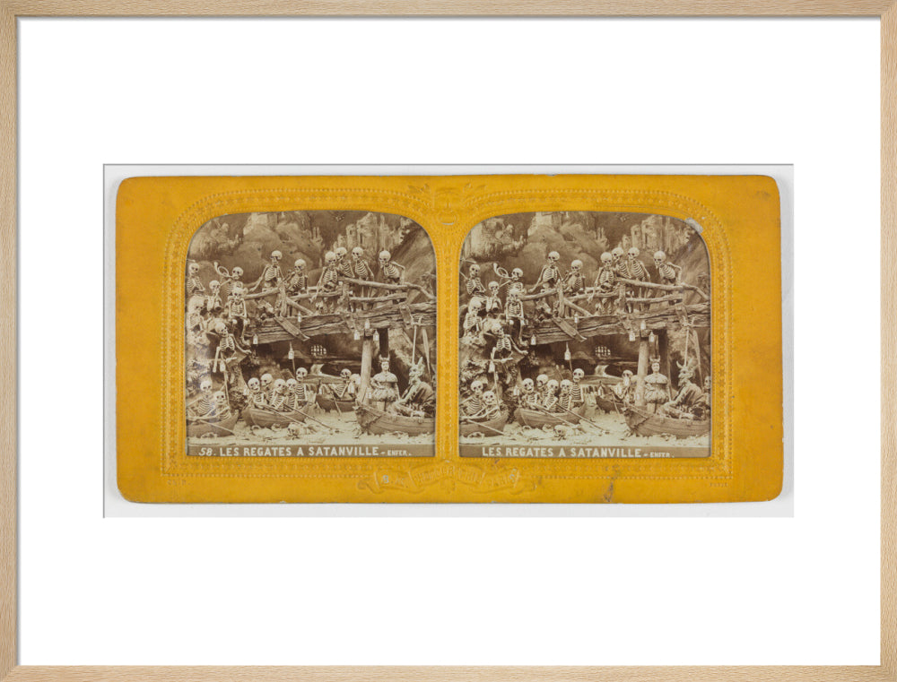 Diablerie stereo art print large natural Art Print - Science Museum Shop