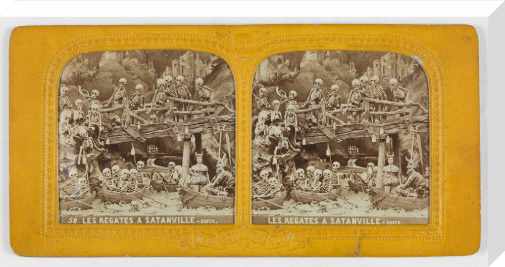 Diablerie stereo stretched canvas large none Art Print - Science Museum Shop