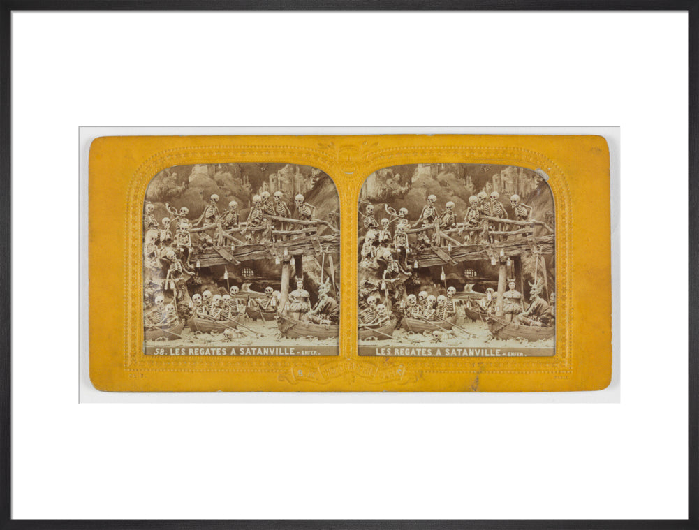 Diablerie stereo art print extra large black Art Print - Science Museum Shop