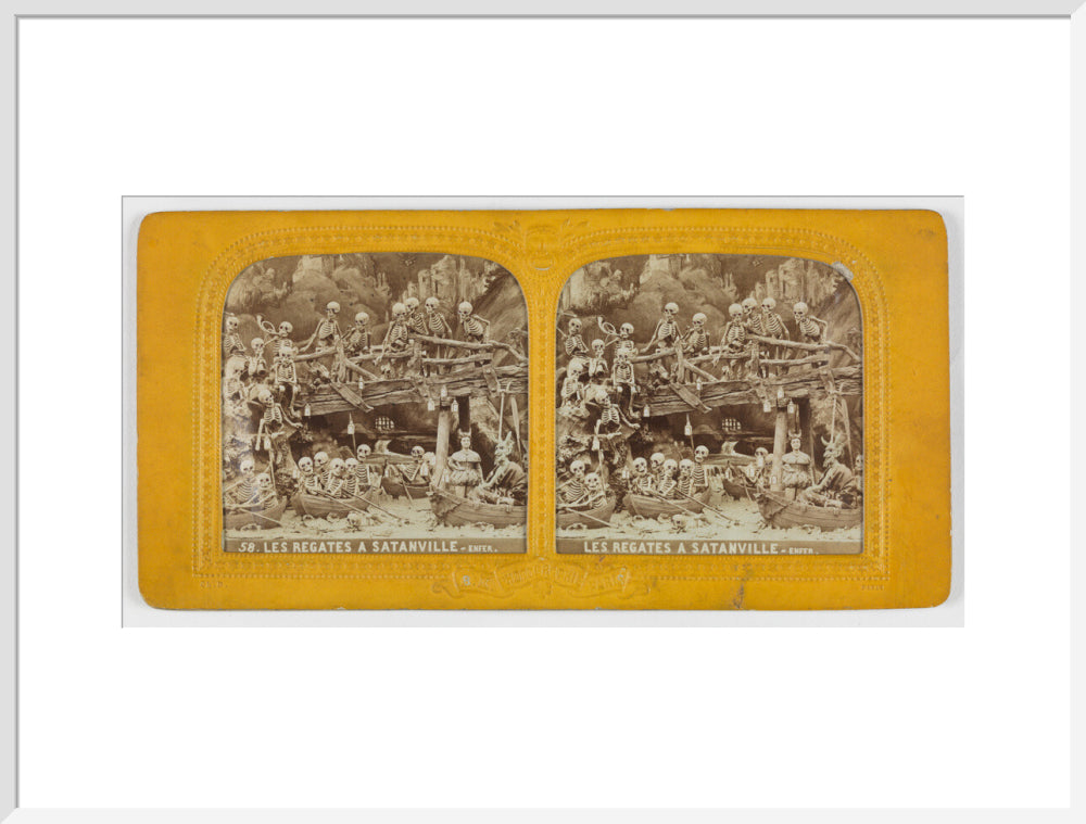 Diablerie stereo art print extra large white Art Print - Science Museum Shop