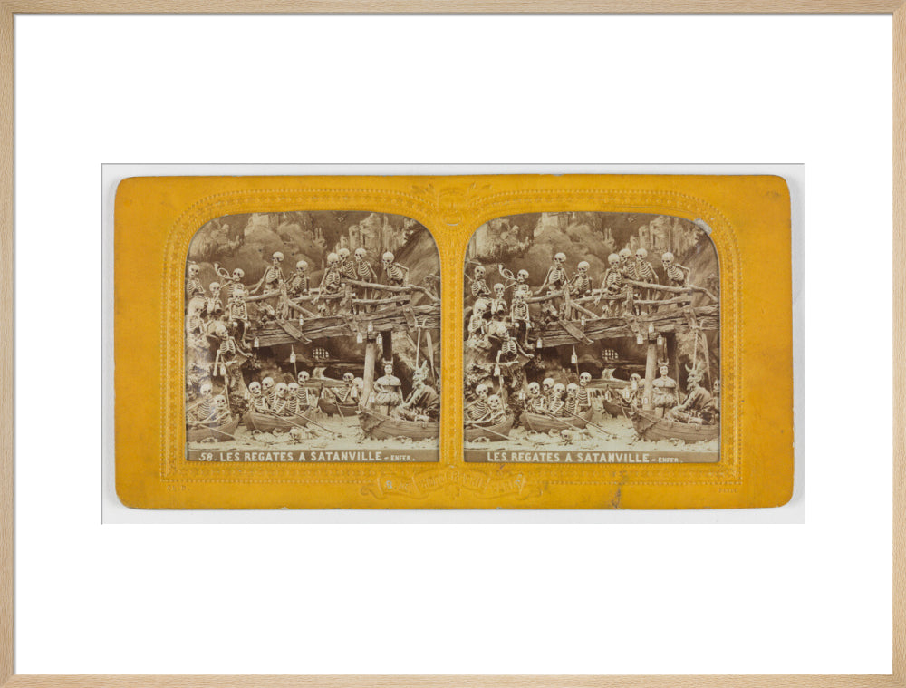 Diablerie stereo art print extra large natural Art Print - Science Museum Shop