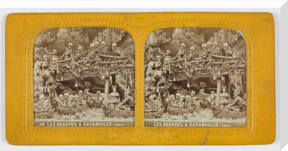 Diablerie stereo stretched canvas extra large none Art Print - Science Museum Shop