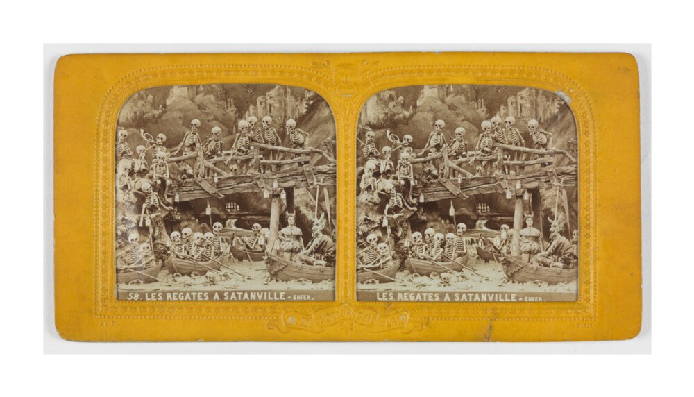 Diablerie stereo unstretched canvas extra large none Art Print - Science Museum Shop