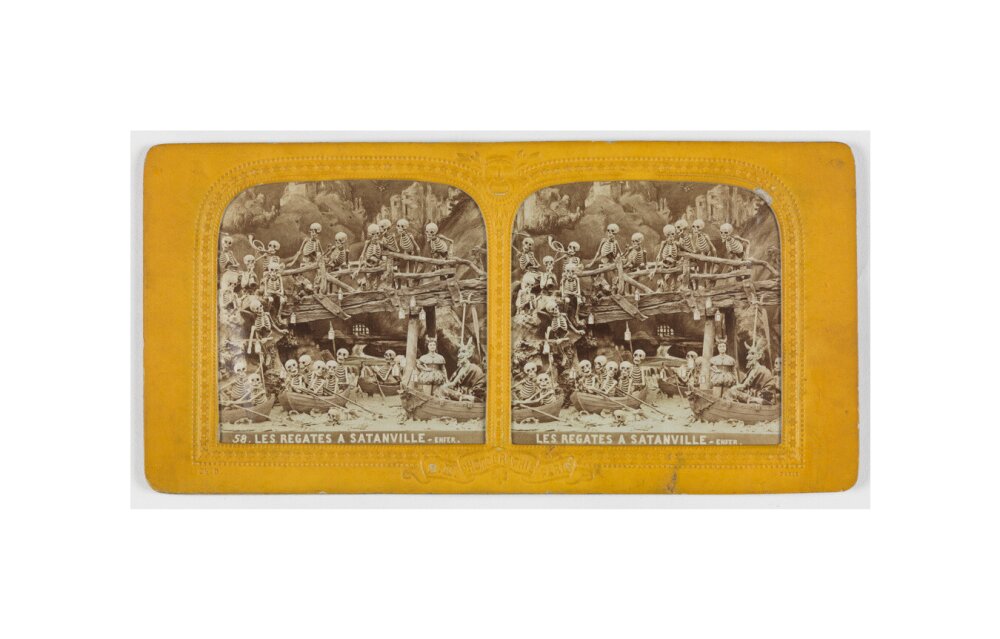 Diablerie stereo unstretched canvas small none Art Print - Science Museum Shop