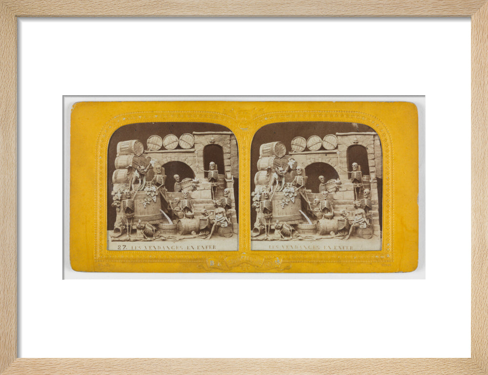 Les Vendanges en Enfer' /Grape harvest in Hell art print small natural Art Print - Science Museum Shop