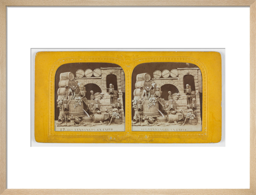 Les Vendanges en Enfer' /Grape harvest in Hell art print medium natural Art Print - Science Museum Shop