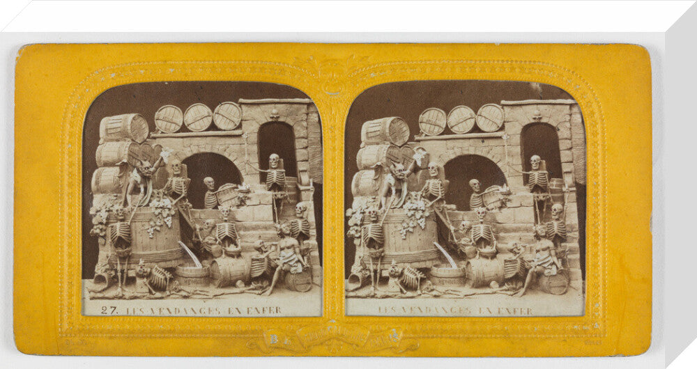 Les Vendanges en Enfer' /Grape harvest in Hell stretched canvas medium none Art Print - Science Museum Shop