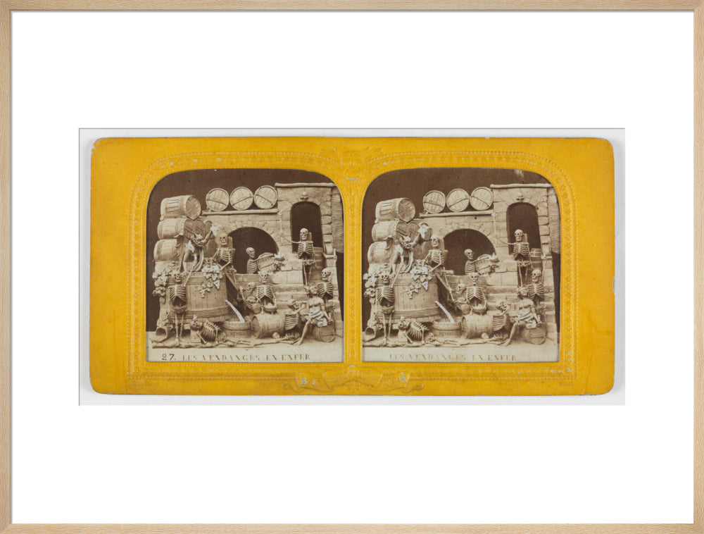 Les Vendanges en Enfer' /Grape harvest in Hell art print extra large natural Art Print - Science Museum Shop