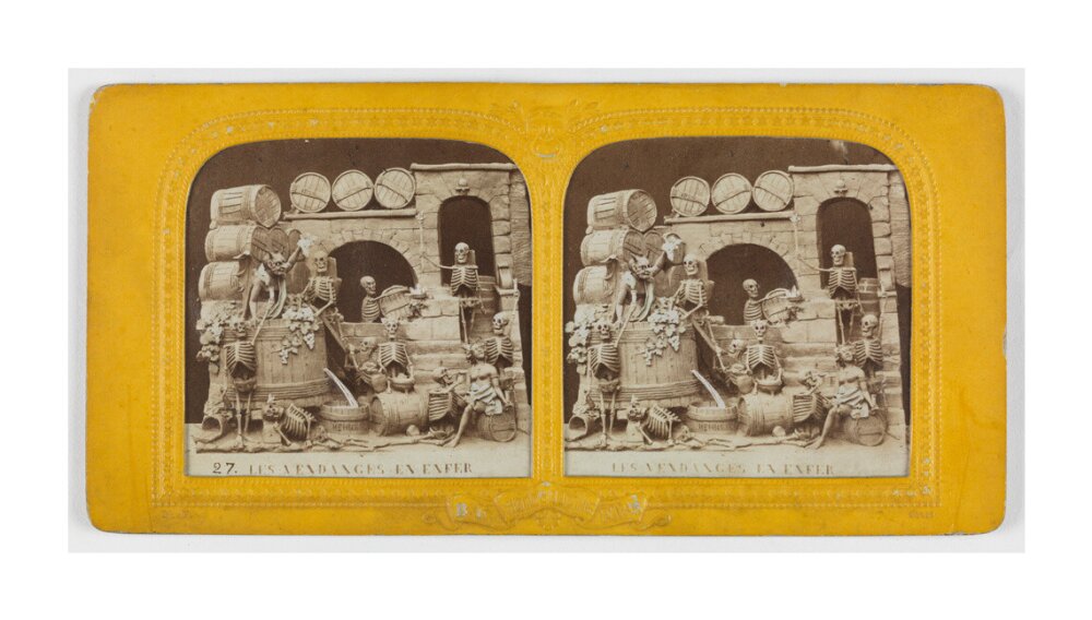 Les Vendanges en Enfer' /Grape harvest in Hell unstretched canvas extra large none Art Print - Science Museum Shop