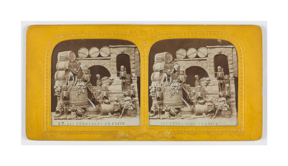 Les Vendanges en Enfer' /Grape harvest in Hell unstretched canvas large none Art Print - Science Museum Shop