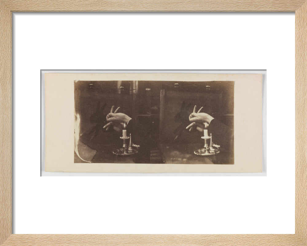 Shadowgraph of a rabbit by candlelight art print extra small natural Art Print - Science Museum Shop