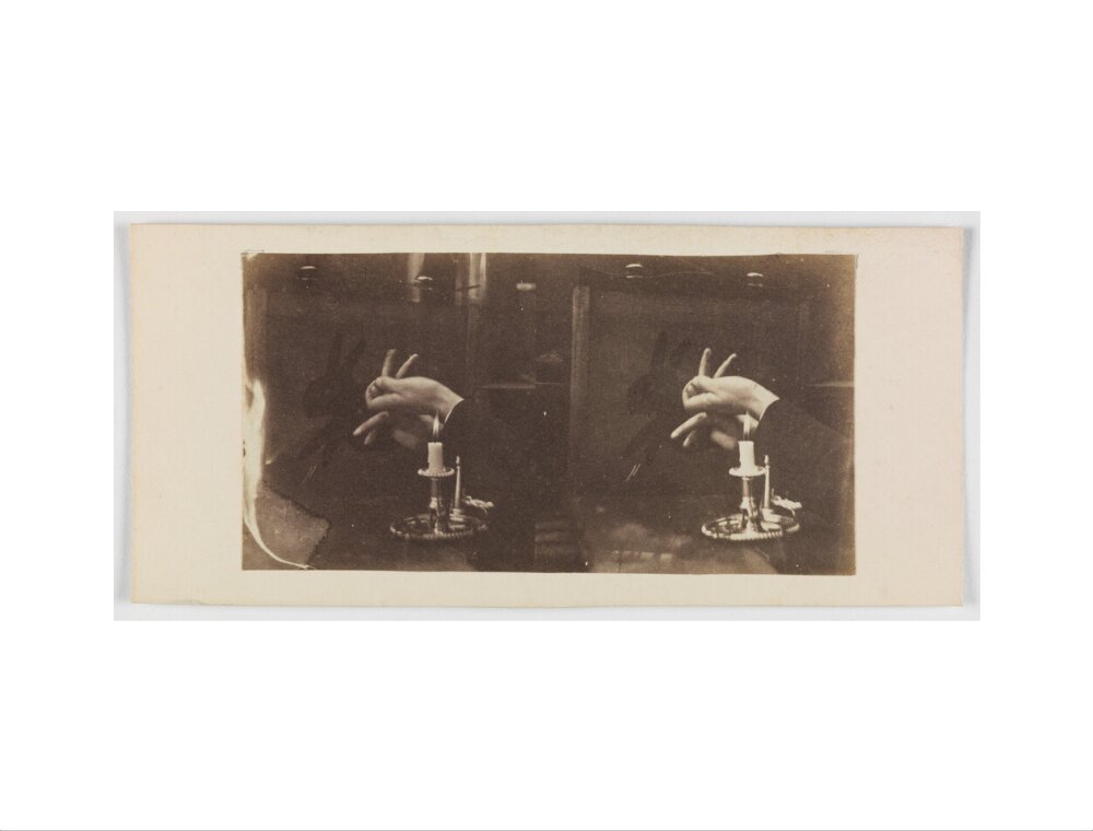 Shadowgraph of a rabbit by candlelight art print extra large none Art Print - Science Museum Shop