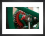 Detail of the vertical single-cylinder atmospheric gas engine art print extra small black Art Print - Science Museum Shop