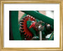 Detail of the vertical single-cylinder atmospheric gas engine art print extra small gold Art Print - Science Museum Shop