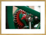 Detail of the vertical single-cylinder atmospheric gas engine art print large gold Art Print - Science Museum Shop