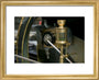 Detail showing an automatic oiler on the Firgrove Mill tandem compound condensing engine art print extra small gold Art Print - Science Museum Shop