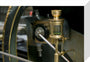 Detail showing an automatic oiler on the Firgrove Mill tandem compound condensing engine stretched canvas small none Art Print - Science Museum Shop