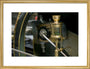 Detail showing an automatic oiler on the Firgrove Mill tandem compound condensing engine art print medium gold Art Print - Science Museum Shop