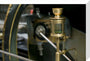 Detail showing an automatic oiler on the Firgrove Mill tandem compound condensing engine stretched canvas medium none Art Print - Science Museum Shop