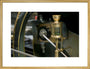 Detail showing an automatic oiler on the Firgrove Mill tandem compound condensing engine art print large gold Art Print - Science Museum Shop