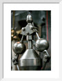 Detail showing the governor on the inverted vertical cross-compound steam engine art print small white Art Print - Science Museum Shop