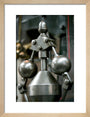 Detail showing the governor on the inverted vertical cross-compound steam engine art print small natural Art Print - Science Museum Shop